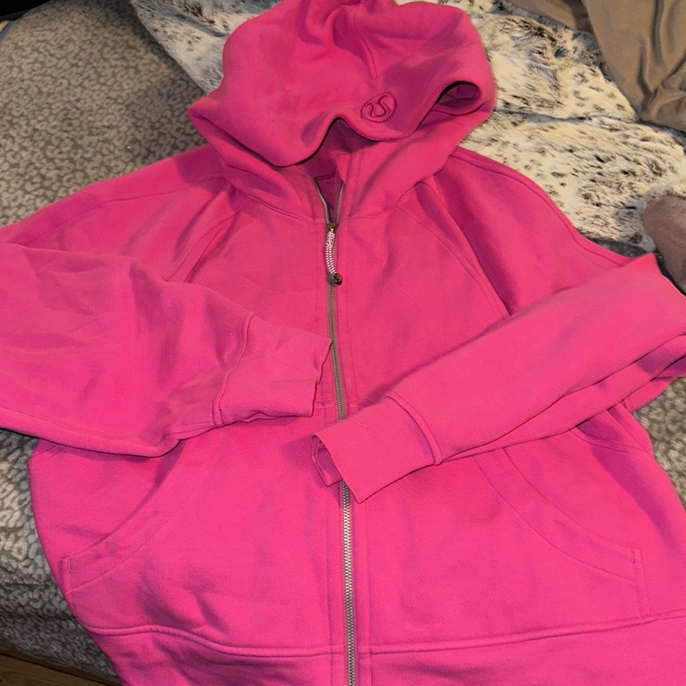 Lululemon Sonic pink scuba full zip XL/XXL